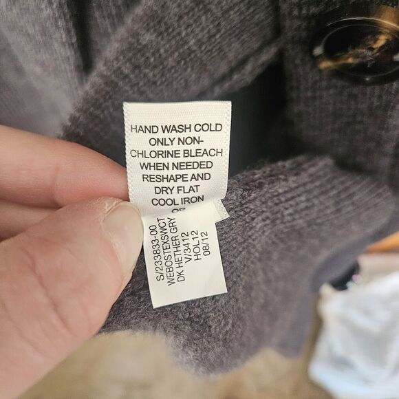 Banana Republic Womens Chunky Cardigan Merino Wool Knit Sweater Longline Size XS - Picture 12 of 12